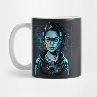 Cyberpunk girl Mug